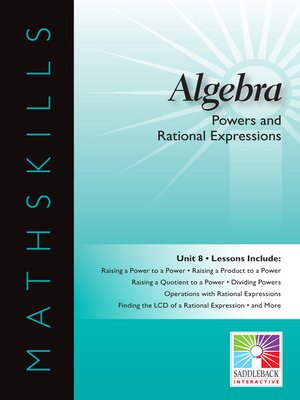 cover image of Algebra 1: Powers and Rational Expressions